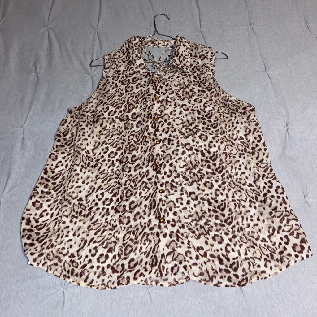 Unique Spectrum Sleeveless Blouse